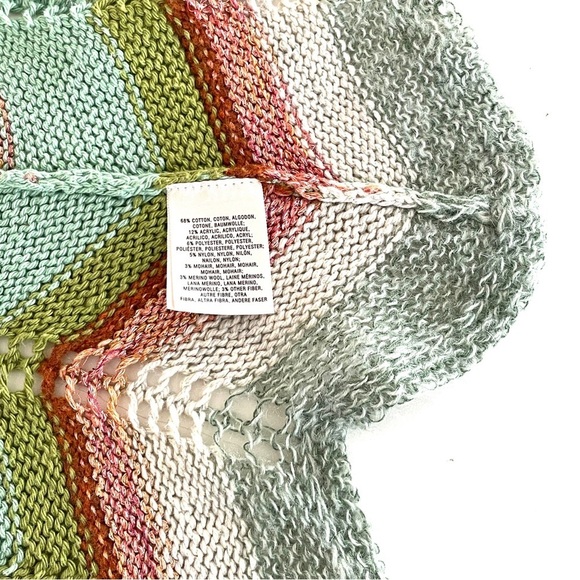 Anthropologie Rosie Neira Knitted Sweater Vest in Multicolour Chevron Pattern - Picture 11 of 13